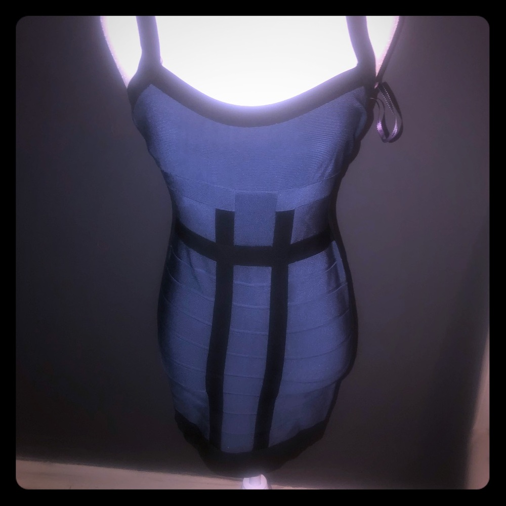 Authentic Herve Leger Midi Bandage Dress Sz Medium